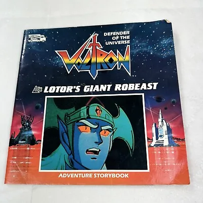 Voltron Defender Of The Universe Adventure Storybook Lotor's Giant Robeast 1985 • $5