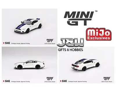 Mini GT Ford Mustang GT LB-WORKS White MGT00646 1/64 • $10.99