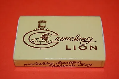 Crouching Lion Restaurant & Cocktails On Oahu In Kaaawa Hawaii Vintage Match Box • $4.75