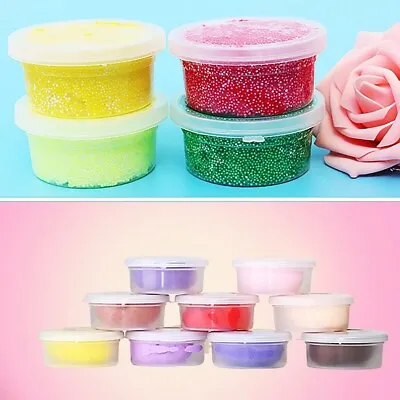 $13.64 • Buy 12Pcs Round Slime Plasticine Storage Box Clear Plastic Container With Lids Home