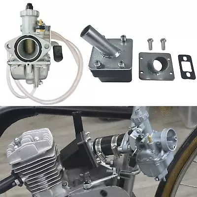 Carburetor & Intake & Air Filter Fit 49cc 66cc 80cc Racing Motorized Bicycle • $39.99