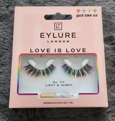 Eylure Love Is Love Pride Lashes 117 Light & Wispy False Eyelashes New Free P&P  • £5.99