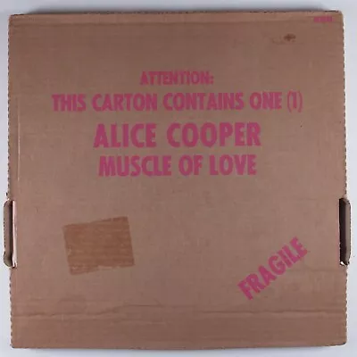 ALICE COOPER Muscle Of Love WARNER BROS LP Quadraphonic Box Cover W/ Insert N • $11.50