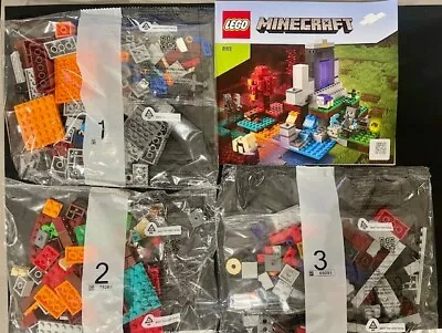 LEGO® Minecraft The Ruined Portal 21172 100% SEALED BAGS UNBUILT NO BOX RETIRED • $20.74