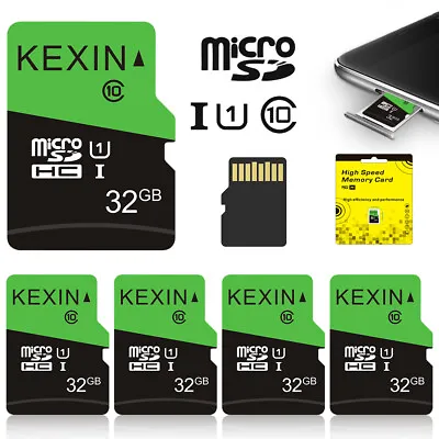 KEXIN 1/2/5 Pack Micro SD 32GB Class 10 SDHC TF Memory Card Fast Flash MicroSD • $5.86