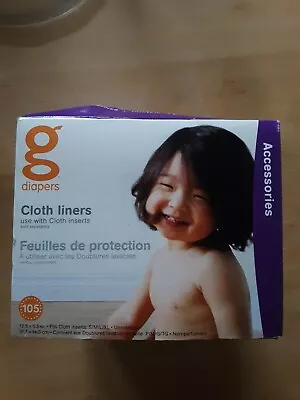 NEW GDiapers  Box Of 105  Unopened Box Of Cloth Liners • $22