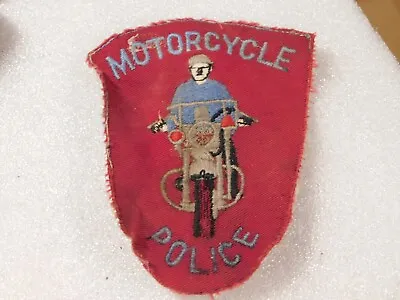 Vintage Motorcycle Police Patch • $33