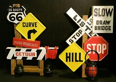 Vintage Burwood Products Co. Road Signs #472-1 & 2 Wall Art (1973) Excellent • $39.99