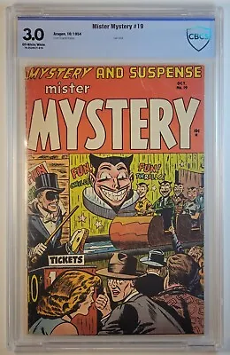 Mister Mystery #19 CBCS 3.0 E. Hughes Cover - Final Issue 1954 • $578.56