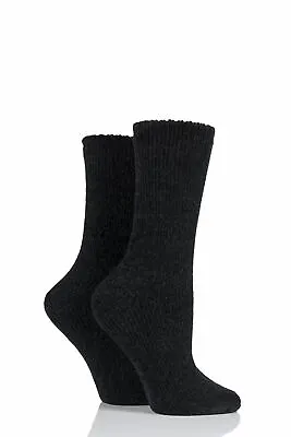 £9.99 • Buy Ladies 2 Pair Elle Chenille Boot Socks