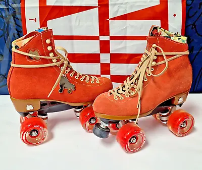 Moxi Lolly Roller Skates Outdoor Skate - Poppy Red Size 7 • $300