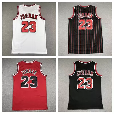 Mens Jordan #23 Chicago Basketball Jersey Throwback Legend Retro Jersey Sewn • $22.99