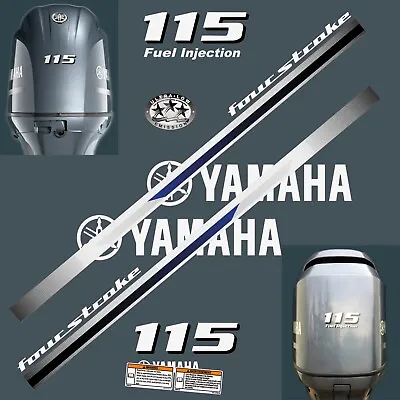 For YAMAHA F 115 Four Stroke Outboard.  Vinyl Decal Set From BOAT-MOTO / Sticker • $78.36