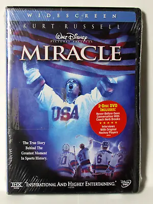 Miracle (DVD 2-Disc Set) DISNEY 1980 US Olympic Hockey Kurt Russell NEW/SEALED • $8.79