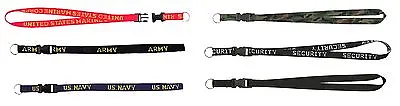 Military Neck Strap Key Chain Rings - 32  SecurityBlackMilitary Key Chains • $8.99