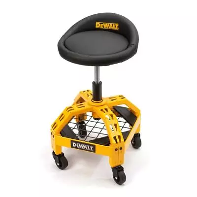 Rolling Garage Stool 300Lbs Adjustable Mechanic Work Shop Seat With Casters • $131.14