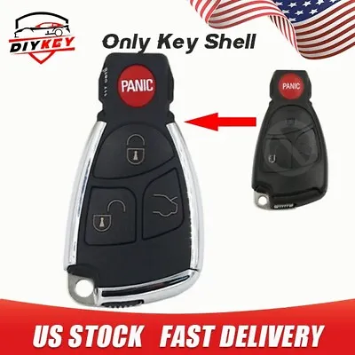 Modified Smart Remote Key Shell Case 3 Button+Panic For Mercedes-Benz CLS C E S • $15.17
