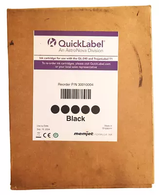 QuickLabel Quick Label Ink Cartridge Black Memjet Formula Ink New • $69.99