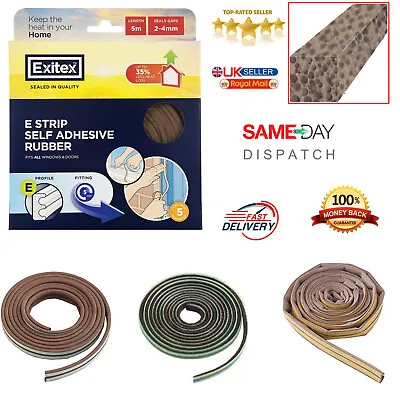 Draught Excluder Self Adhesive Rubber Door Window Seal Foam Strip Seal UK • £7.60