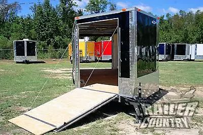 NEW 8.5 X 24 Enclosed Cargo Snowmobile Toy Car Hauler Landscape Trailer W/Ramps • $8795