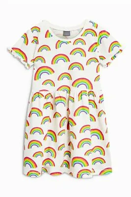 SALE NEW NEXT 3-6 Months Baby Girls Dress Rainbow Cotton Pride Clothes UK • £3.99