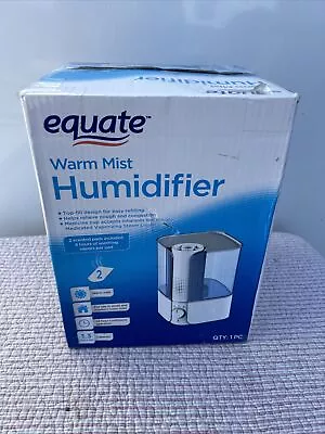 Equate Warm Mist Humidifier Visible Filter Free Top Fill 1.3 Gallon • $32.24