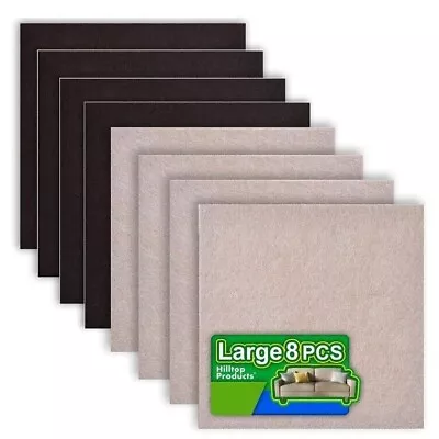 Felt Furniture Pads Cuttable Anti Scratch Floor Protectors Beige And Black • $6.99