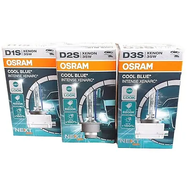 OSRAM Cool Blue Intense Next Generation XENARC Xenon D1S D2S D3S 35W Set Of 2 • $96.12