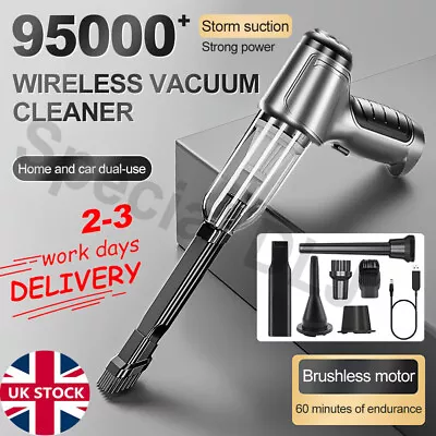 Cordless Hand Held Vacuum Cleaner Wet/Dry Small Portable Car Home Wireless Dust • £16.99