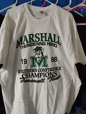 Vintage Marshall University Thundering Herd Football 1996 Champions 3XL Shirt • $10