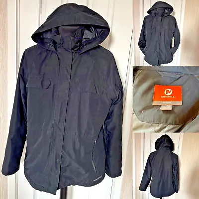 Merrell Select Xdry Waterproof Jacket Ladies Xl Coat Tech Hooded Black • £28