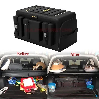 Universal 70L Foldable Car Trunk Organizer Storage Cube Box For Car Truck SUV RV • $76.99