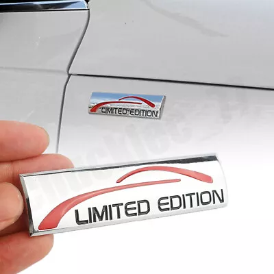 Silver 3D Limited Edition Logo Car Badge Decal Sticker Emblem Car Accessories • £4.32