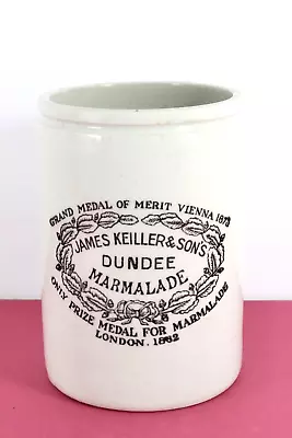 VINTAGE 1900s PRIMITIVE 2lb JAMES KEILLER &SONS DUNDEE TALLER SIZE MARMALADE POT • £14.95