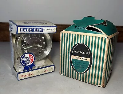 2 Lot Bundle Westclox Baby Ben With Original Box Magic Touch Alarm Clock • $39.95