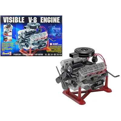 Level 5 Model Kit Visible V-8 Engine 1/4 Scale Model By Revell • $131.85