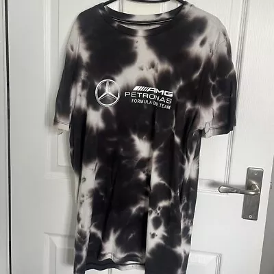 Mercedes AMG Petronas Formula 1 Team Tie Die Tshirt Size Medium • £0.99