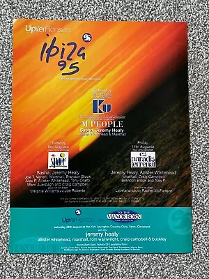 1995 Magazine Advert Picture Flyer Club Ad Up Yer Ronson Ku Space M People Ibiza • £12.99