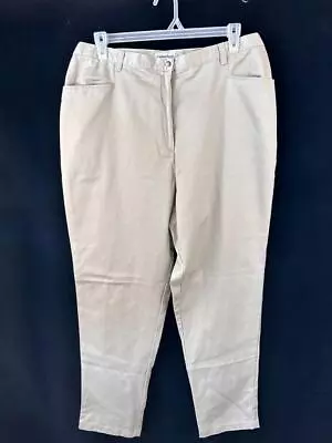 Cabin Creek Pants Size 20W Tall Side Elastic 33  Inseam 20WT Tan • $19.99