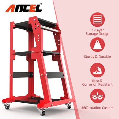 ANCEL Large Service Utility Cart Heavy Duty Tool Storage Shop Garage Rolling • $149