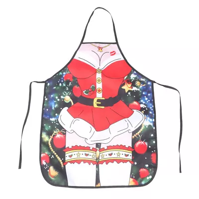 Santa Cartoon Christmas Cooking Apron For Ladies • £8.38