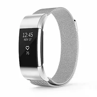 $9.40 • Buy Replacement Band FitBit Charge2 Loop Wristband Strap Small/Large Metal Stainl...