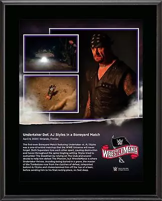 Undertaker WWE 10.5  X 13  WrestleMania 36 Sublimated Plaque • $29.99