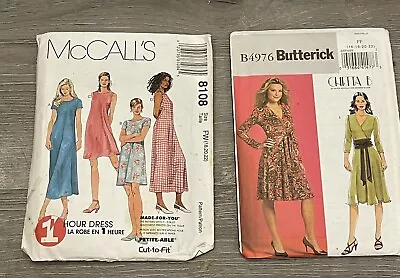 Lot Of 2 McCalls Sewing Patterns Women Dress Size 18-22 • $7