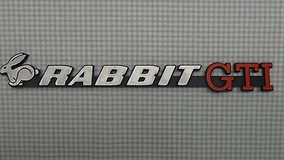 VW Volkswagen Rabbit GTI Rear Hatch Trunk Badge Emblem 171 853 687 OEM VW Mk1 • $125