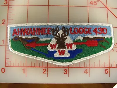 OA Lodge 430 AHWAHNEE Collectible S ? Cloth Back Patch (y6) • $4.99