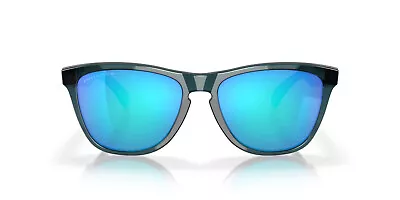 Oakley Frogskin Sunglasses - Crystal Black W/ Prizm Sapphire Polarized • $174