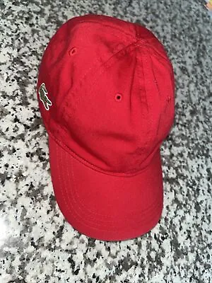 Lacoste Boys / Girls Red Baseball Cap Hat  6/9 Yr Old NWOT • $19