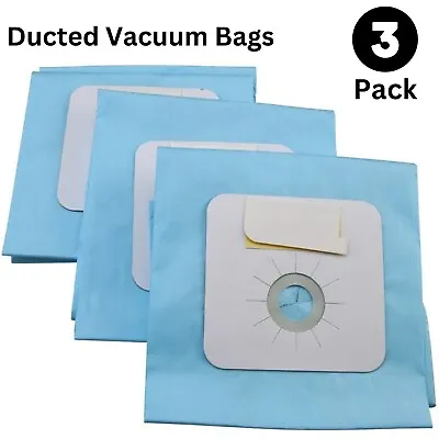 3 X Universal Ducted Vacuum Bags (AussieVac Premier Clean Valet Lux & More) • $17.40