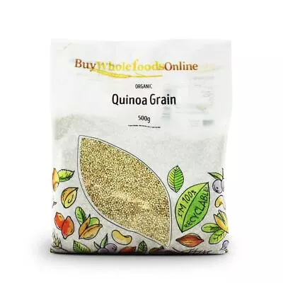 £7.26 • Buy Organic Quinoa Grain 500g | BWFO | Free UK Mainland P&P